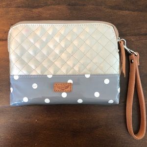 Consuela Gold Quilted Wristlet/Pouch